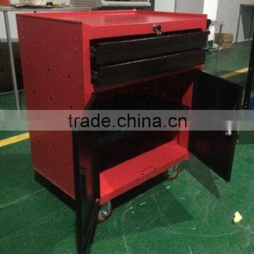 2 Drawer With Cabinet Tools Service Trolly Cart photo-4