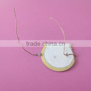 china piezo ceramic element with wire for alarm buzzer