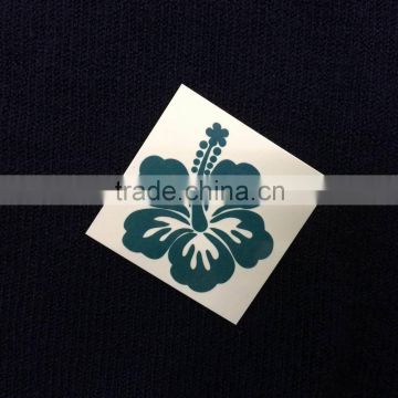 Blue Color Flower Tattoo Sticker