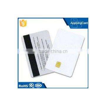 Good Quality 2 track Hico / loco magnetic stripe pvc card with contact IC chip from DongGuan professional card manufacturer