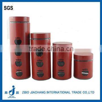 4 Pcs Stainless Steel Color Coating Glass Jars and Bottles photo-4