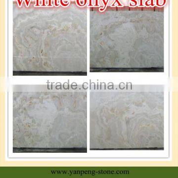 White onyx slab