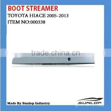 car Hiace body parts #000338 Toyota hiace chrome Boot Streamer for hiace van,commuter,KDH200