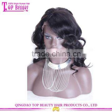 180% Density Water Wave Wigs With Big Fringe 7A Brazilian Human Hair Lace Front Wigs With Bangs photo-4