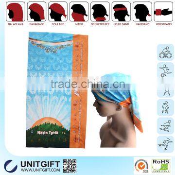 Polyester custom multifunctional bandana headband MOQ 100PCS