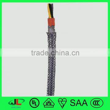 Colorful cotton covered fabric electrical wire and braided armoured cable