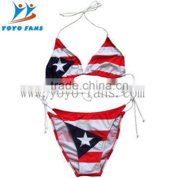 sexy flag bikini with CE certificate