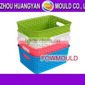 plastic storage basket injection mold