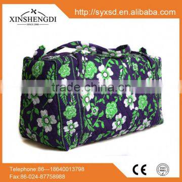 2016 Hot Trendy Folding Girl Small Quilted Cotton Foldable Beach Bag photo-2