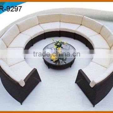 Garden Large Round Sofa Group Color Customized