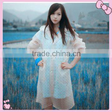 waterproof plastic raincoat for adult/clear raincoat/transparent raincoat