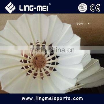 high quality yiwu oem stability goose feather badminton ball