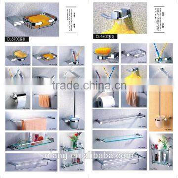 Modern hight quality hotel brass bathroom accessories names