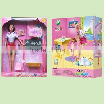 Plastic Educational Doll Barbiee Doll Manufacturer China Customize make 11.5 inch Barbiee dolls