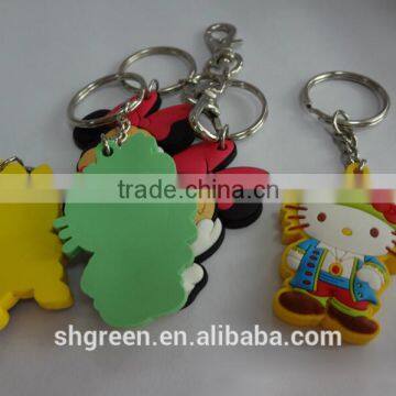 Cartoon 3D silicone rubber keychain