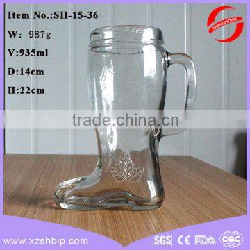 2016 Hottest shoe shaped glass bottles wholesale canada