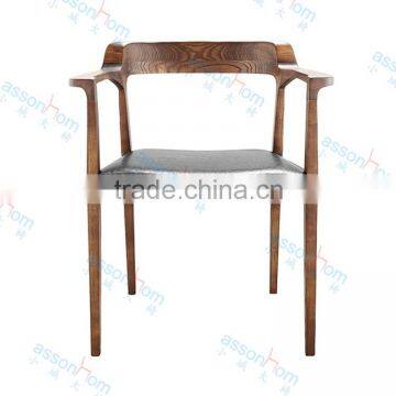 Hans Wooden Dining Chair/Leather Chair