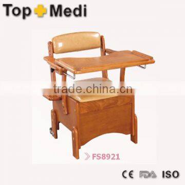 Rehabilitation Therapy Supplies Topmedi Commode Series Wooden Commode Chair