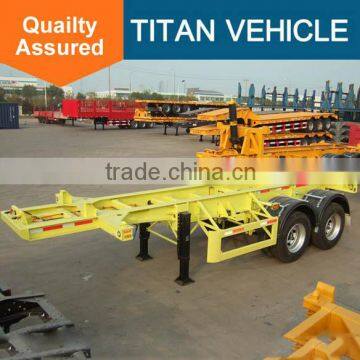 2 Axles 20ft Container Trailer Chassis photo-3