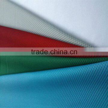 100% polyester bird-eye mesh knitted fabric for clothing micro mesh fabric