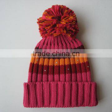 winter custom beanies with ball