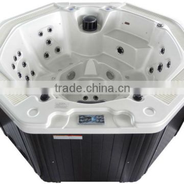 7 seats hot tubs outdoor spas with underwater led lights for bathtubs