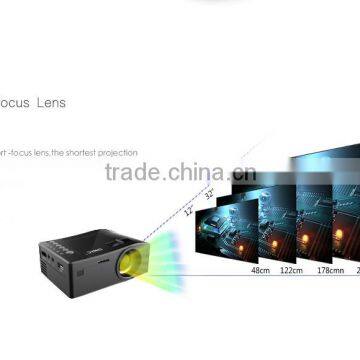 New Small LED Projector Support AV USB SD HDMI IR , Mini Projector With Battery UC18 photo-3