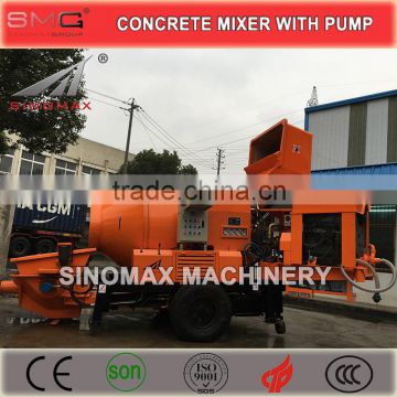 DJBT Series Mobile Portable Diesel Concrete Pump with Mixer, Concrete Mixer with Pump for sale in China