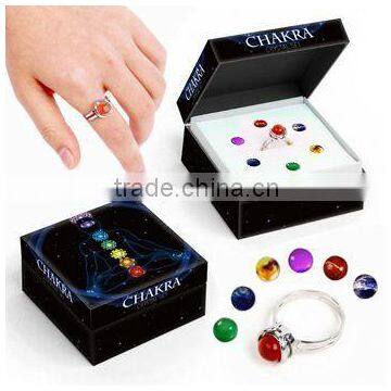 Deluxe Chakra Gemstone Ring Gift Set