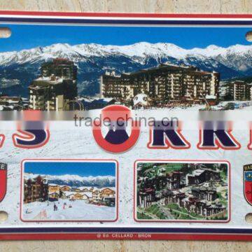 France embossed 3d license plate not for office use