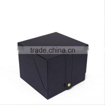 Chinese Factories Wholesale Custom High-grade PU Leather Watch Box, Black Fashion Beautiful Gift Box photo-3