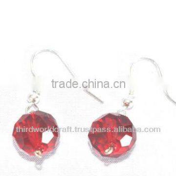 Fashion Ear Rings With Glass Ball Beads photo-2