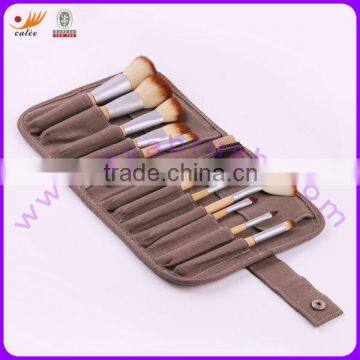 Makeup Brushes with Bamboo Handle and Synthetic Hair