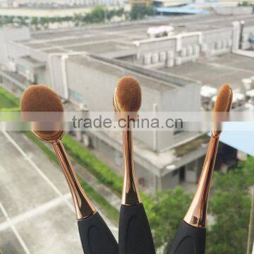 2016 High Quality Big Toothbrush Shape Gold And Black 10pcs Makeup Brush Sets photo-3