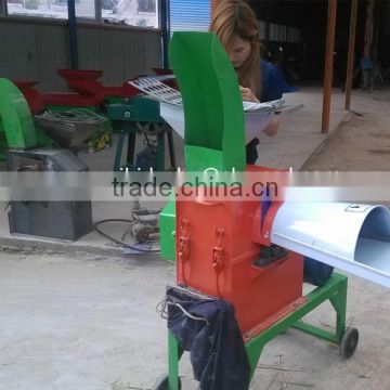 small portable hay cutting/crushing machine as animal feed