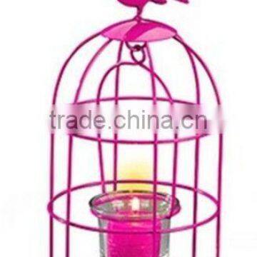 Bright Coloful BirdCage Candle Holder
