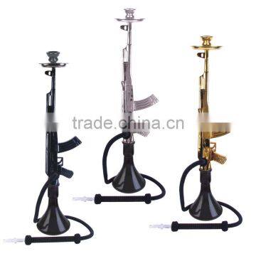 Zinc alloy gun shisha hookah ak47 gun shisha wholesale gun shisha ak47