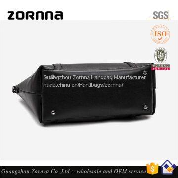 Zornna 2017 Latest Models European Microfiber Large Fashion Tote Mature Leather Shoulder Women Handbags photo-4