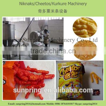 Fried Nik naks Kurkure Cheetos Snacks Making Extruder Machine