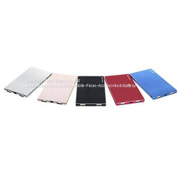 Ultra Thin Aluminum Alloy 6200mAh Power Bank Li-Polymer External Battery Charger Dual Smart USB Port 5V/2.4A photo-2