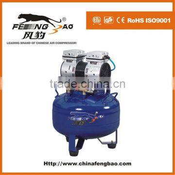 Dental use oilless air compressor