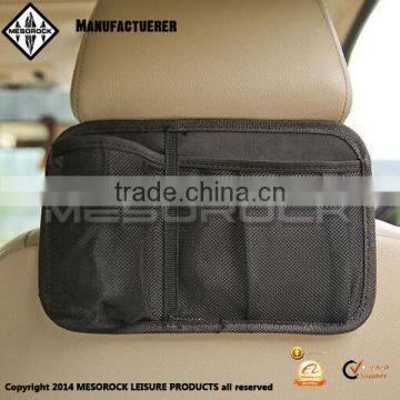 Black Car Seat Storage Organizer Hanging With Multi Mesh Pocket Car Hanging Bag photo-2