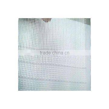160g 4*4mm White Alkali Resistant Logo Printed Fiberglass Mesh photo-2