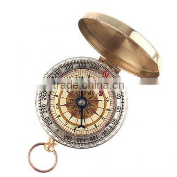 Portable Travel Hiking Outdoor Classic Brass Camping Pocket Watch Style Compass