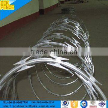 Low price razor edge barbed iron gi razo wire