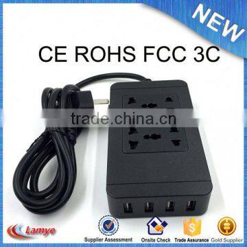 wholesale mini 4 port usb home wall charger oem factory