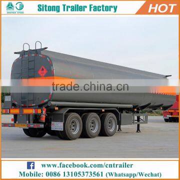 Truck trailer fuel tanker trailer manufacturers tri-axle diesel oil tank trailers