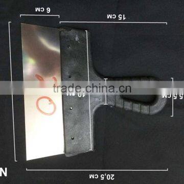 China Supplier Diferent Size Black Putty Knife With Plastic Handle Rubber Handles Knife Stainless Steel photo-4