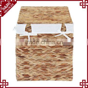 Environmetal Natural Water Hyacinth Woven Home or Hotel Laundry Basket photo-5