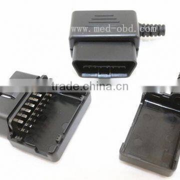 OBD2 Male Connector 16pin 90 Degree Right Angle J1962m Plug With Enclosure Without Screw photo-2